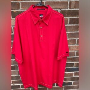 Tiger Woods Collection Red XL Nike Dri Fit golf shirt